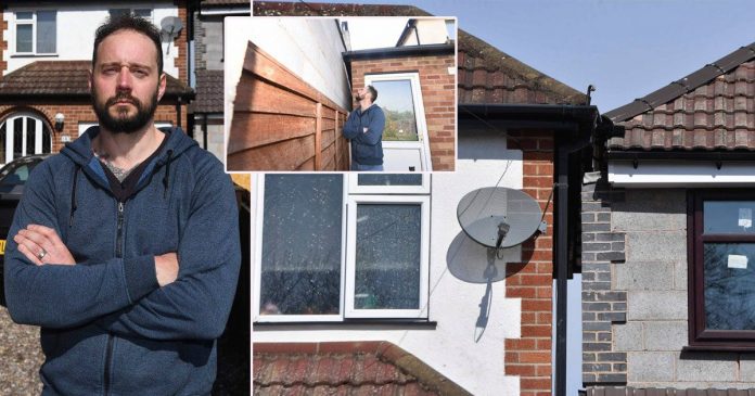 Birmingham: Man fumes as nextdoor extension leaves homes inches apart