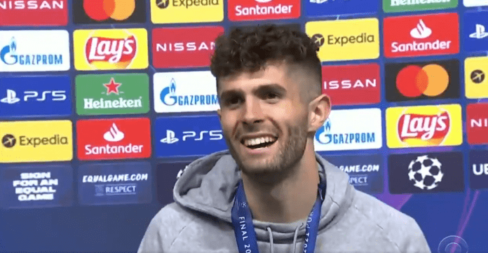 Chelsea star Christian Pulisic reacts to making history with UCL win