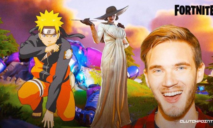 Fortnite-teases-naruto-lady-dimitrescu-pewdiepie-collabs
