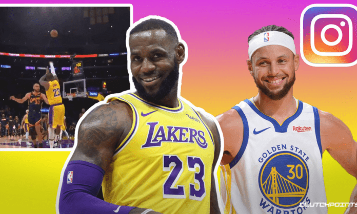 LeBron James Stephen Curry Warriors Lakers