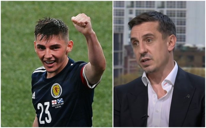Gary Neville says Chelsea's Billy Gilmour is 'technically better' than England rival