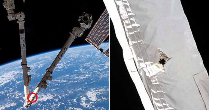 ISS punctured by space junk travelling 17,500mph