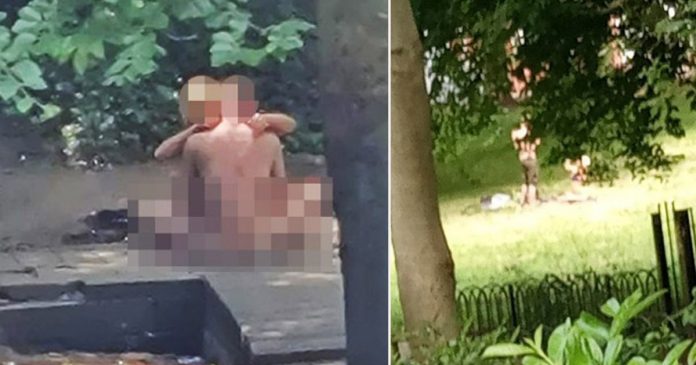 Naked couple arrested while having sex in park near children's playground