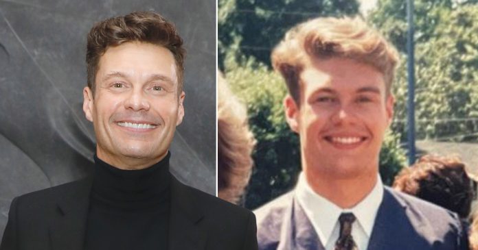 Ryan Seacrest shares high school throwback and his hair is everything