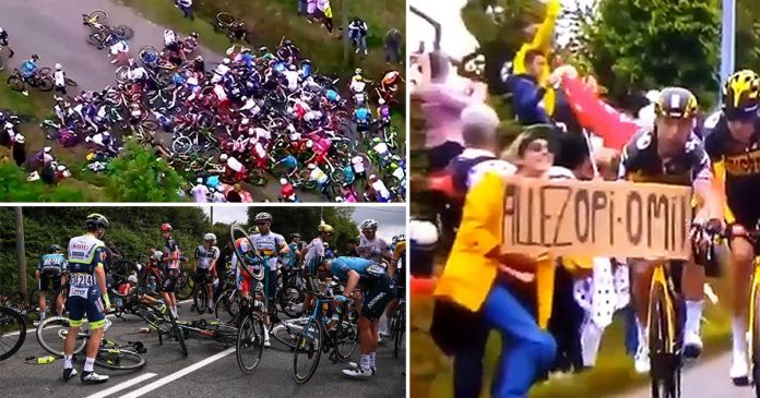 Tour de France crash: Woman arrested in Brittany